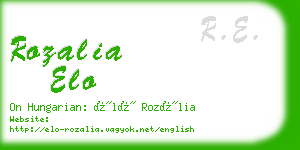 rozalia elo business card